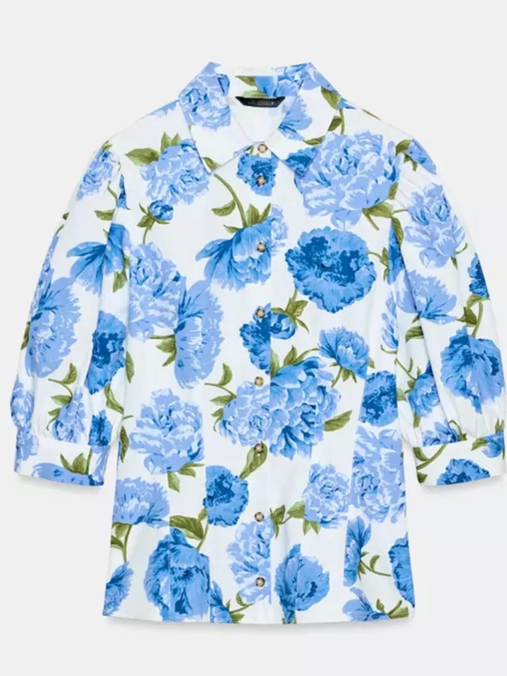 Zara Floral Poplin Top